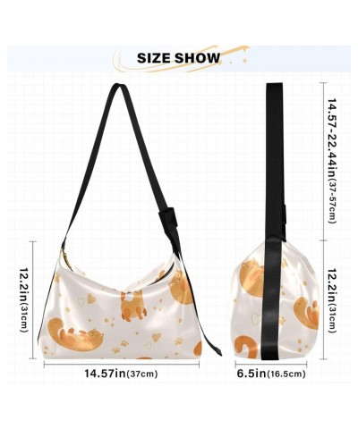 Crossbody Sling Bags Lovely Adorable Fat Cats Boys Sport Sling Bag Leather Womens Shoulder Tote Bag $17.48 Totes