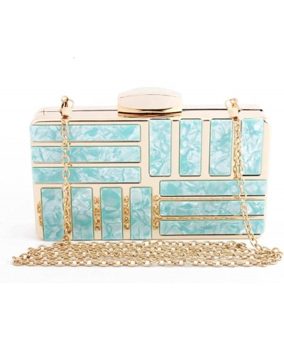 Bags Women's Hand Banquet Bag Marble Pattern Patch Acrylic Banquet Bag Lanse $17.27 Evening Bags