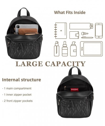 Small Backpack Purse for Women Anti Theft Backpack with Secured Zipper & Tassel 3pcs Black $14.72 Backpacks