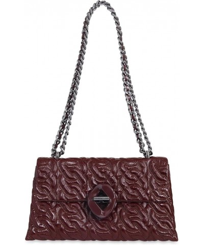 Double Gusset Xbody W/Chain Qu Garnet $74.50 Crossbody Bags