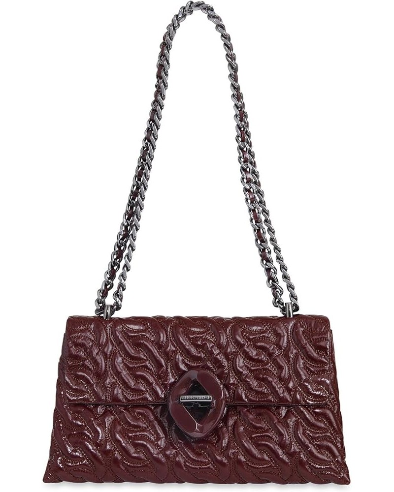 Double Gusset Xbody W/Chain Qu Garnet $74.50 Crossbody Bags