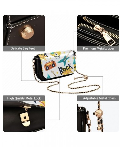 Crossbody Bags for Women Trendy Women's Black Shoulder Bag Small PU Leather Flap Cross Body Bag Handbags Pattern10 $20.90 Cro...