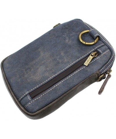 Chala Feather Origami Cellphone Crossbody Handbag - Convertable Strap Denim $19.00 Crossbody Bags