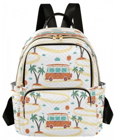 Fashion Backpack Mini Backpack Purse Casual Daily Backpack Bus with Surfboard for Travel for College Work Medium $22.79 Backp...