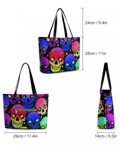 Large Tote Bag Fashion Portable Handbags With Zipper For Women And Men Color524 $15.80 Totes