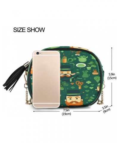 Crossbody Purse Small Crossbody Bags Shoulder Handbags St- Patrick's Day Seven for Women $14.74 Shoulder Bags