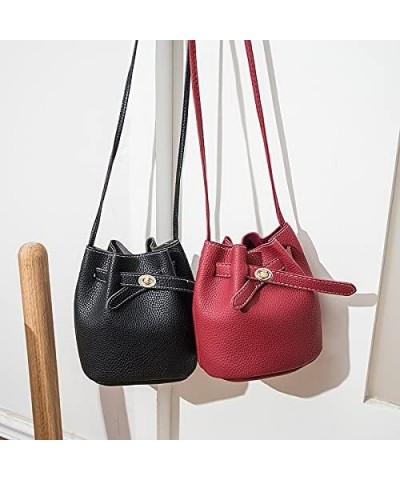 Trendy Women's PU Shoulder Bag with Adjustable Strap fashion sling bucket bag $8.88 Shoulder Bags