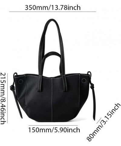 Tote Bag for Women Purse Small Faux Leather Tote Handbag Chic Shoulder Bags Fashion Dumpling Underarm Bag for Work Black $14....