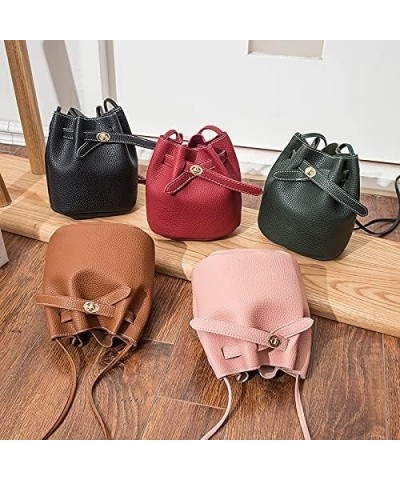 Trendy Women's PU Shoulder Bag with Adjustable Strap fashion sling bucket bag $8.88 Shoulder Bags