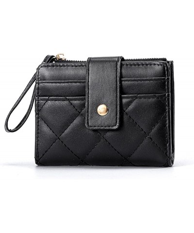 Women Wallet Credit Card Holder Female Short Coins Purse Case Beautiful Black $7.08 Wallets