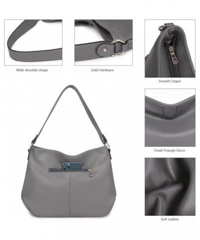 Hobo Bags for Women Purses and Handbags Shoulder Satchel Bag A-gray $10.75 Hobo Bags