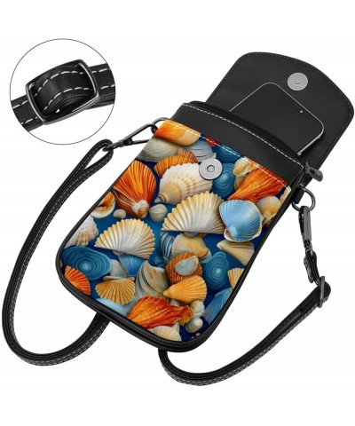 Classic PU Leather Phone Bag - Durable Cell Phone Wallet, Convenient Crossbody Purse Seahorse Print Multicoloured10 $14.03 Cr...