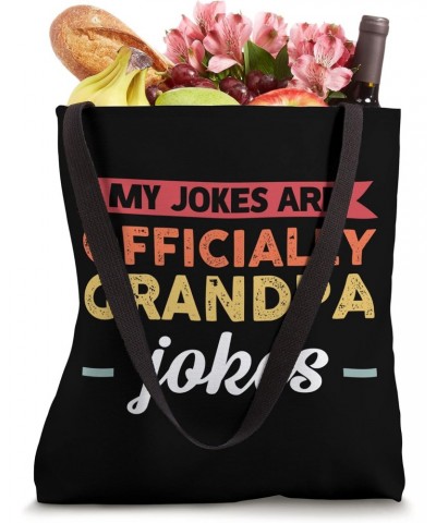 My jokes are officially grandpa granddaughter Tote Bag $15.67 Totes