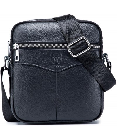 Small Messenger Bag for Men Genuine Leather Shoulder Bag Crossbody Purse for Work Business Sling Bag Black $40.07 Totes