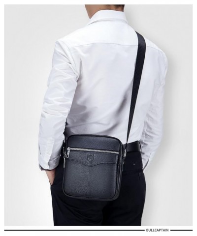 Small Messenger Bag for Men Genuine Leather Shoulder Bag Crossbody Purse for Work Business Sling Bag Black $40.07 Totes