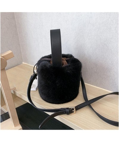 Women's Plush Winter Large-Capacity Warm Shoulder Bag (Color : Black, Size : 16 * 13 * 20cm) 16*13*20cm Black $30.70 Shoulder...