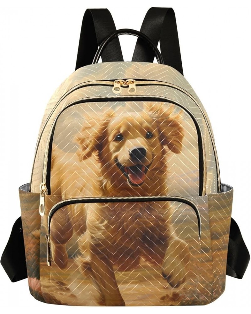 Dog Oil Painting Style Fashion Travel Backpack for Women Multi Pockets Lightweight Purse for Women-M Multicolor Small $17.15 ...