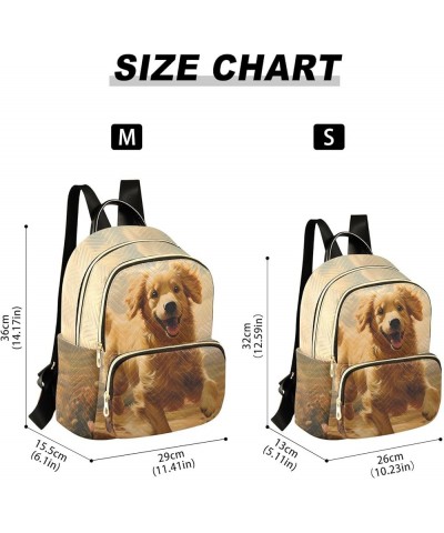 Dog Oil Painting Style Fashion Travel Backpack for Women Multi Pockets Lightweight Purse for Women-M Multicolor Small $17.15 ...