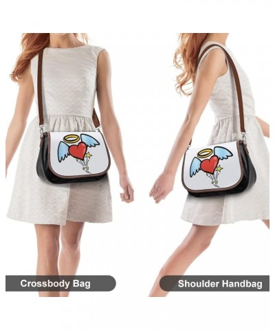 Printed Crossbody Bags Women City Leather Shoulder Bag Satchel Hobo Bags Trendy Cartoon Bunny Cute Color10 $23.52 Hobo Bags