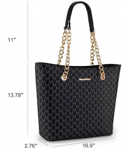 Purse and Handbags for Women Chain Shoulder Tote Bag G Black $18.24 Totes