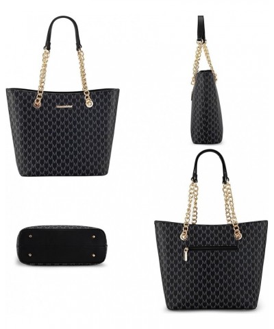 Purse and Handbags for Women Chain Shoulder Tote Bag G Black $18.24 Totes