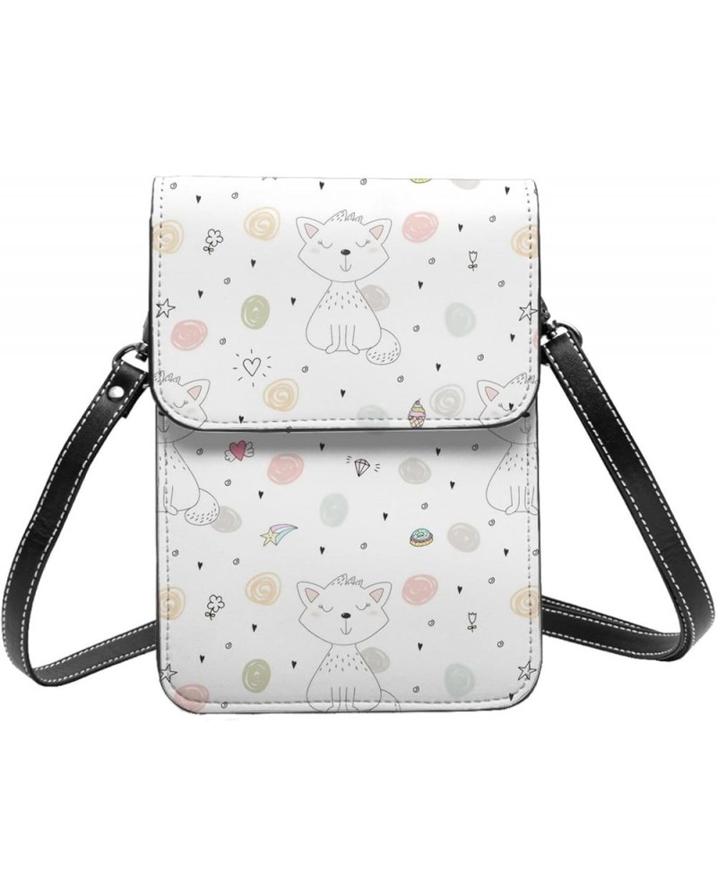 Womens Crossbody Bags Abstract Geometric Pattern Phone Bag Wallet Purses Adjustable Strap Cute Cats Pattern (5) $19.77 Crossb...