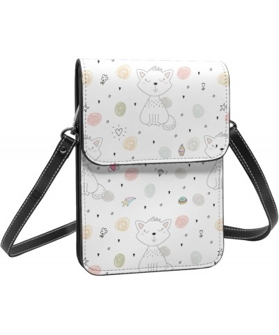 Womens Crossbody Bags Abstract Geometric Pattern Phone Bag Wallet Purses Adjustable Strap Cute Cats Pattern (5) $19.77 Crossb...