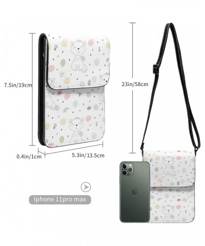 Womens Crossbody Bags Abstract Geometric Pattern Phone Bag Wallet Purses Adjustable Strap Cute Cats Pattern (5) $19.77 Crossb...