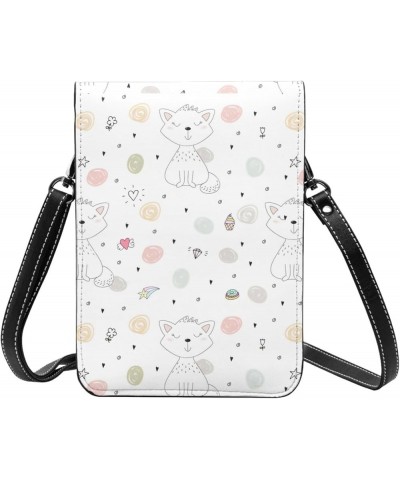 Womens Crossbody Bags Abstract Geometric Pattern Phone Bag Wallet Purses Adjustable Strap Cute Cats Pattern (5) $19.77 Crossb...