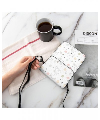 Womens Crossbody Bags Abstract Geometric Pattern Phone Bag Wallet Purses Adjustable Strap Cute Cats Pattern (5) $19.77 Crossb...