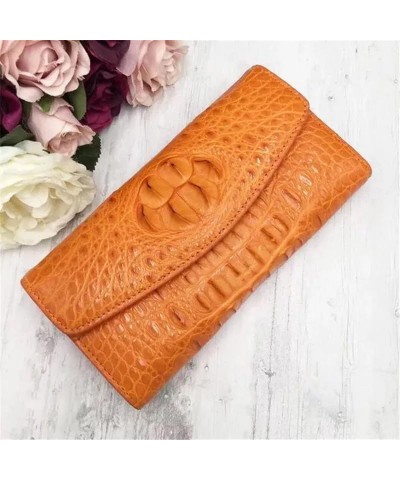 Authentic True Crocodile Skin Women's Long Chic Wallet Female Card Holders Exotic Real Alligator Leather Lady Large Clutch Pu...