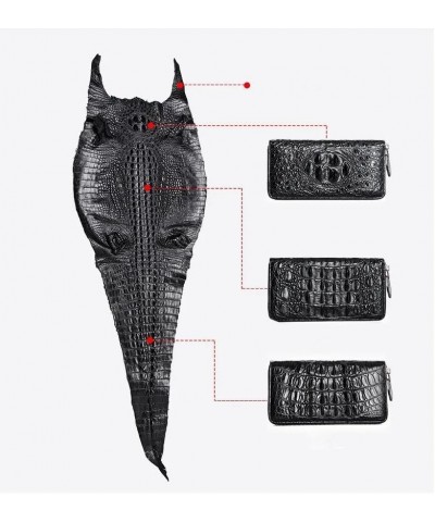 Authentic True Crocodile Skin Women's Long Chic Wallet Female Card Holders Exotic Real Alligator Leather Lady Large Clutch Pu...