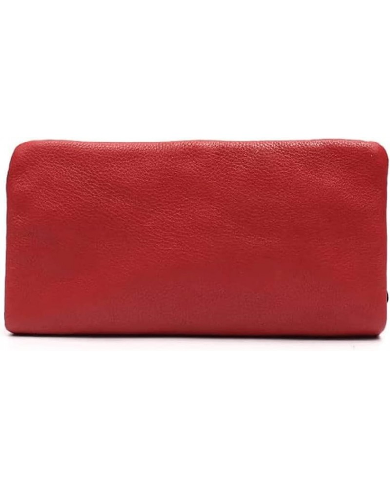 Leather Wallet Pu Leather Women's Wallet Simple Solid Color Design Long Purse Clutch Girls Women's Large Capacity Coin Pocket...