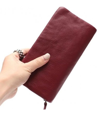 Leather Wallet Pu Leather Women's Wallet Simple Solid Color Design Long Purse Clutch Girls Women's Large Capacity Coin Pocket...