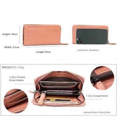 Leather Wallet Pu Leather Women's Wallet Simple Solid Color Design Long Purse Clutch Girls Women's Large Capacity Coin Pocket...