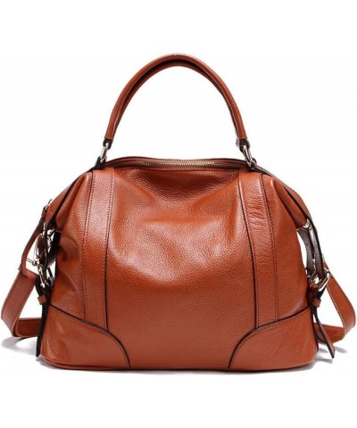 Women Handbags Genuine Leather Fashion Shoulder Bag Casual Women Crossbody Bag (Color : Brown, Size : 32 x 13 x 23 CM) 32 x 1...