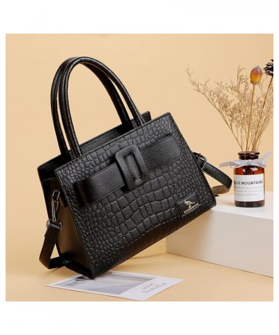 Women's tote bag cross-body bag Dark Gray $33.15 Crossbody Bags