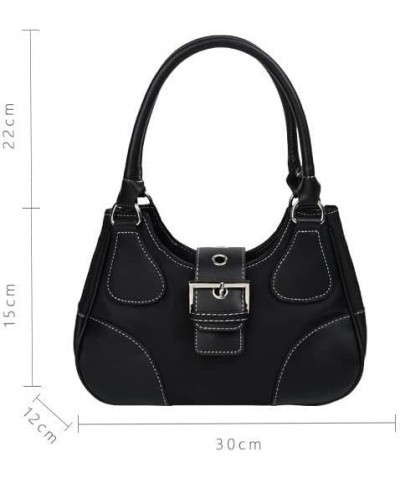 Tote Bag Women Y2K Contrast Hobo Bag Fashion Splicing Handbag Patchwork Top Handle Shoulder Bag with Chain Black $14.84 Totes