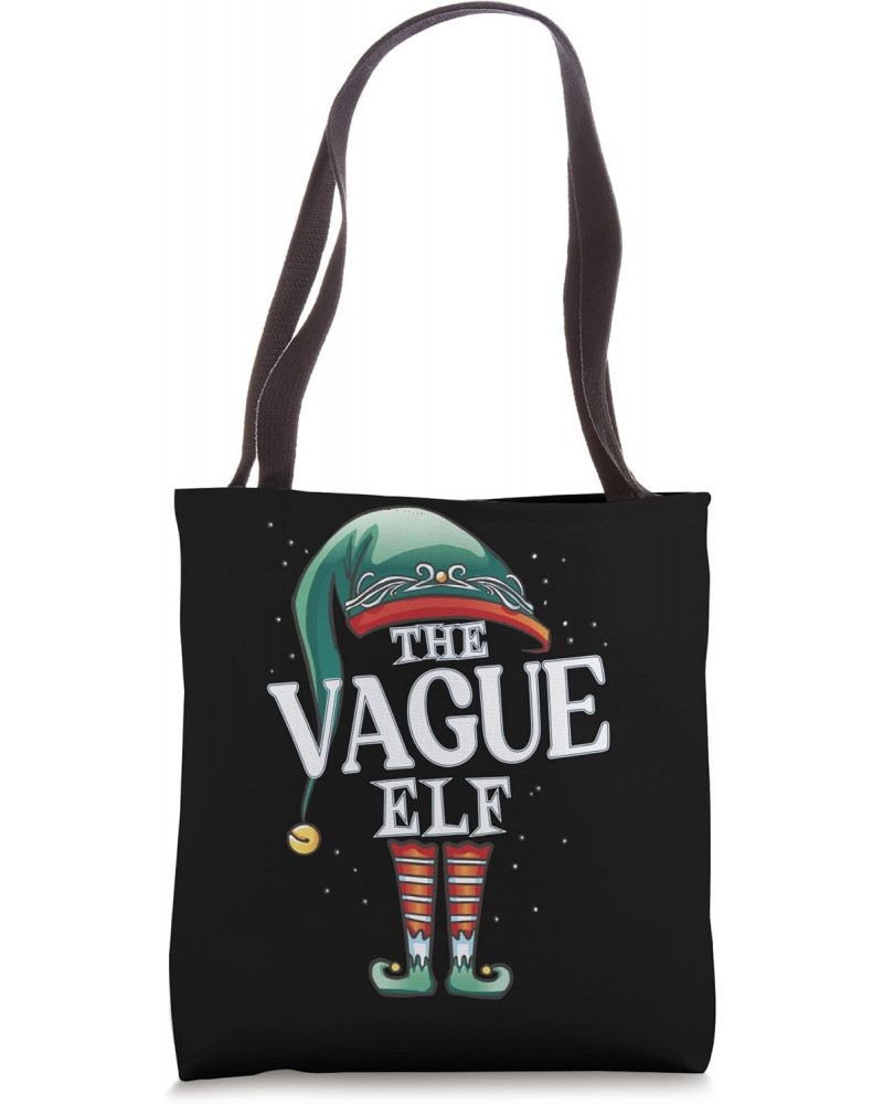 Vague Elf Christmas Group Xmas Pajama Party Tote Bag $13.66 Totes