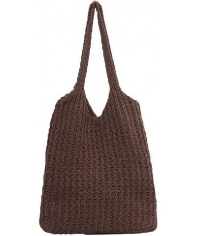 Women's Crochet Tote Bag Boho Tote Bag Beach Handbag Knit Summer Vacation Aesthetic Casual Hobo Bag Shoulder Bag Coffee $8.61...