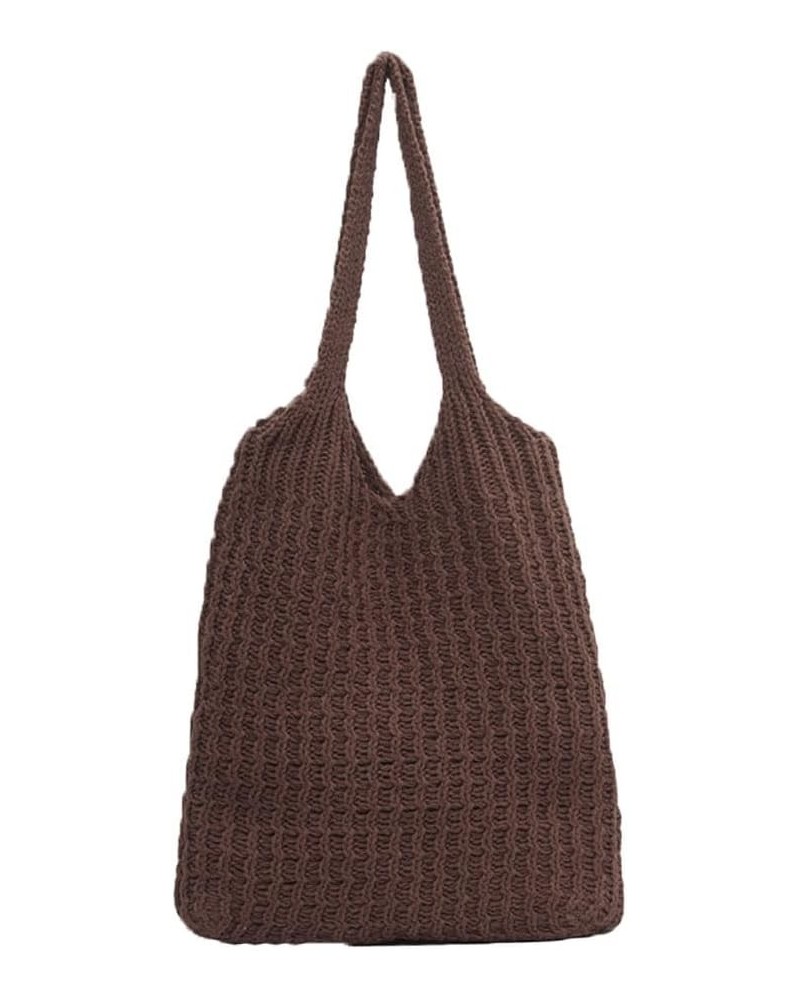 Women's Crochet Tote Bag Boho Tote Bag Beach Handbag Knit Summer Vacation Aesthetic Casual Hobo Bag Shoulder Bag Coffee $8.61...