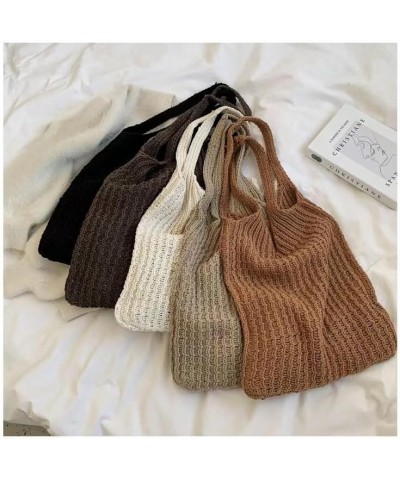 Women's Crochet Tote Bag Boho Tote Bag Beach Handbag Knit Summer Vacation Aesthetic Casual Hobo Bag Shoulder Bag Coffee $8.61...