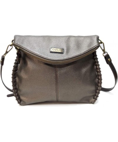 Charming Crossbody Bag Shoulder Handbag With Flap Top and Zipper Pewter (Coin Purse_ Octpus) $31.59 Crossbody Bags