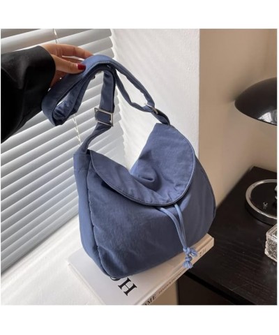 Aesthetic Boho Crossbody Bag Shoulder Bag, Women Girls Y2k Harajuku Grunge Messenger Bag for School Girls Boys Blue $12.89 Sh...