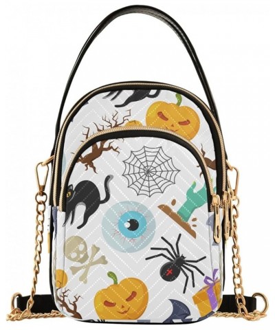 Halloween Ghost Moon Crossbody Bags for Women Small Purses Chain Shoulder Bag Hand Bag for Travel Work Gift 21 $12.74 Shoulde...