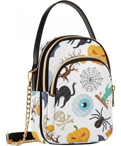 Halloween Ghost Moon Crossbody Bags for Women Small Purses Chain Shoulder Bag Hand Bag for Travel Work Gift 21 $12.74 Shoulde...