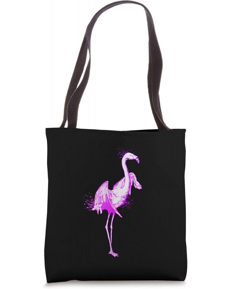 Colorful drawing of a flamingo Tote Bag $17.40 Totes