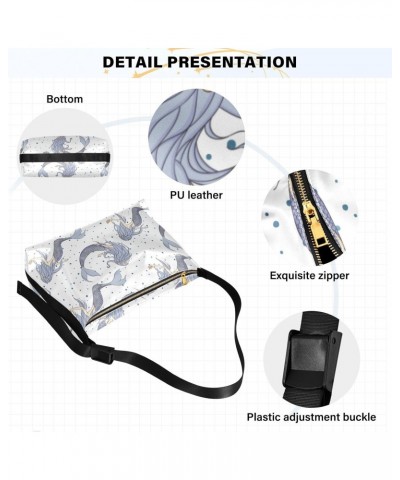 Vector Mermaids Pattern Mythical Sea Men Shoulder Bag for Dating Men Bags Shoulder Crossbody Over The $14.19 Hobo Bags