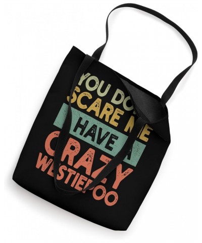 You Don't Scare Me Westiepoo Owner Pet Dog Mom Dad Retro Tote Bag $13.16 Totes