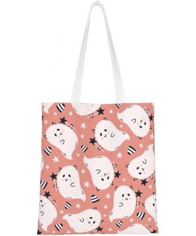 Halloween Ghosts Single Shoulder Fashion Canvas Tote Shopping Bags Handbags For Men And Women Halloween Ghosts4 $11.92 Totes